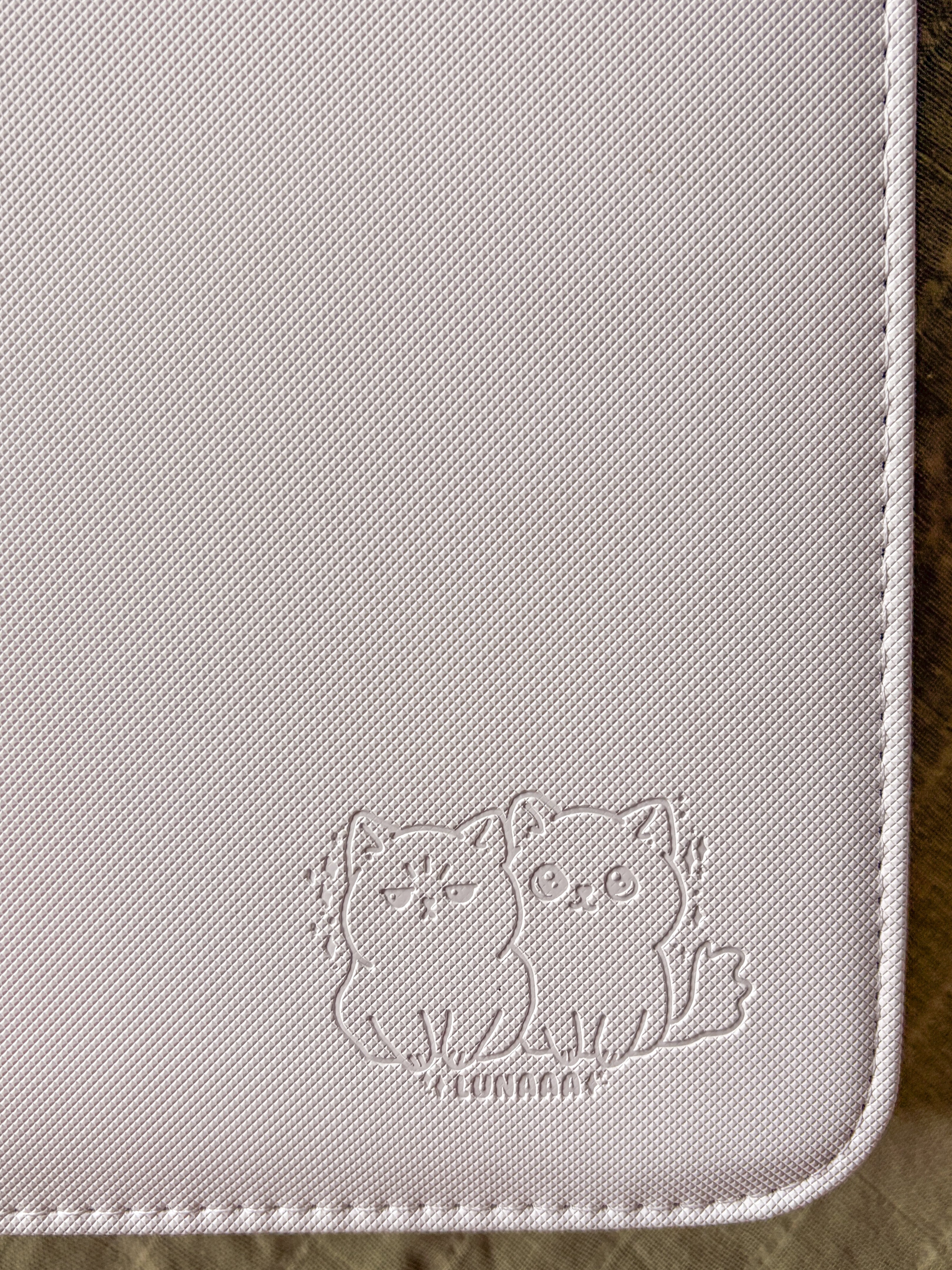 WHITE 9-POCKET BINDER