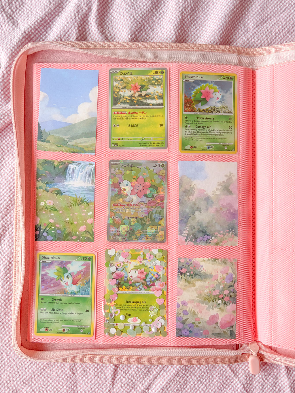 PINK 9-POCKET BINDER