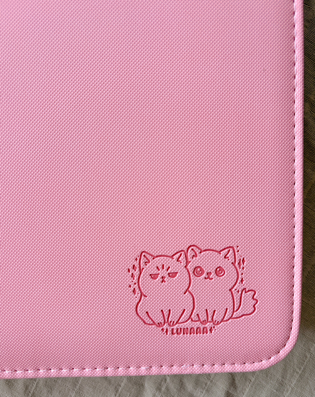 PINK 9-POCKET BINDER